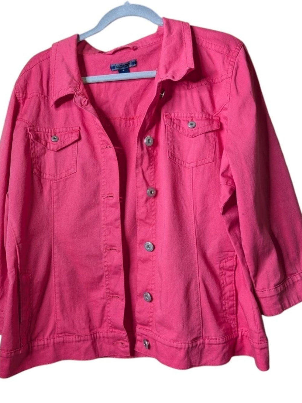 Bandolino Pink Button-Front XL Jacket